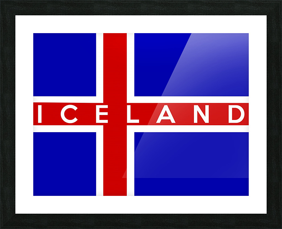 iceland name Picture Frame print