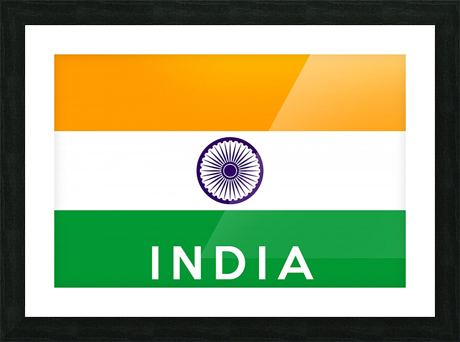 India name Picture Frame print