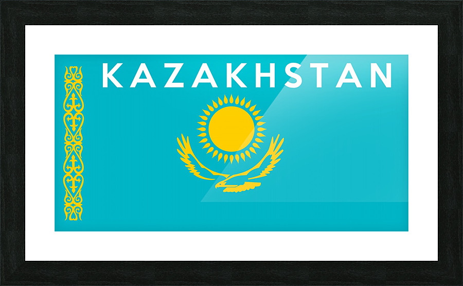 Kazakhstan name Picture Frame print
