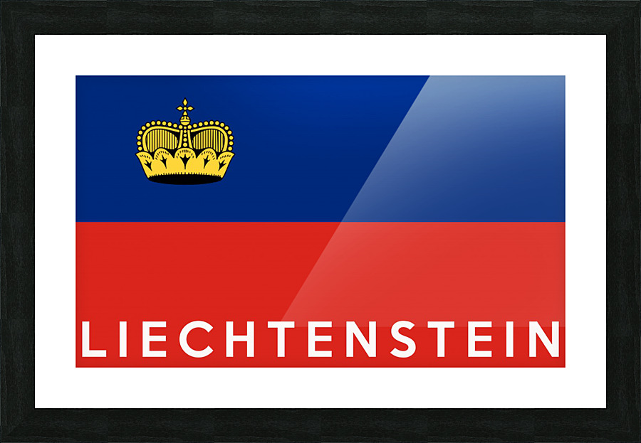 Liechtenstein name Picture Frame print