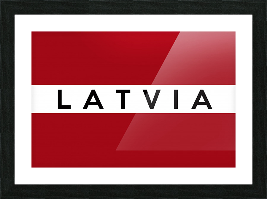 latvia name Picture Frame print