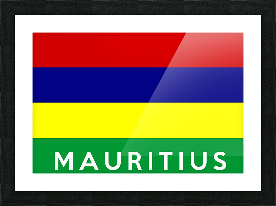 Mauritius name Picture Frame print