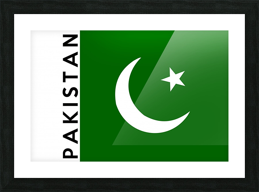 Pakistan name Picture Frame print