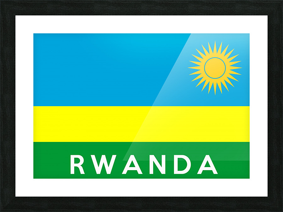 Rwanda name Picture Frame print