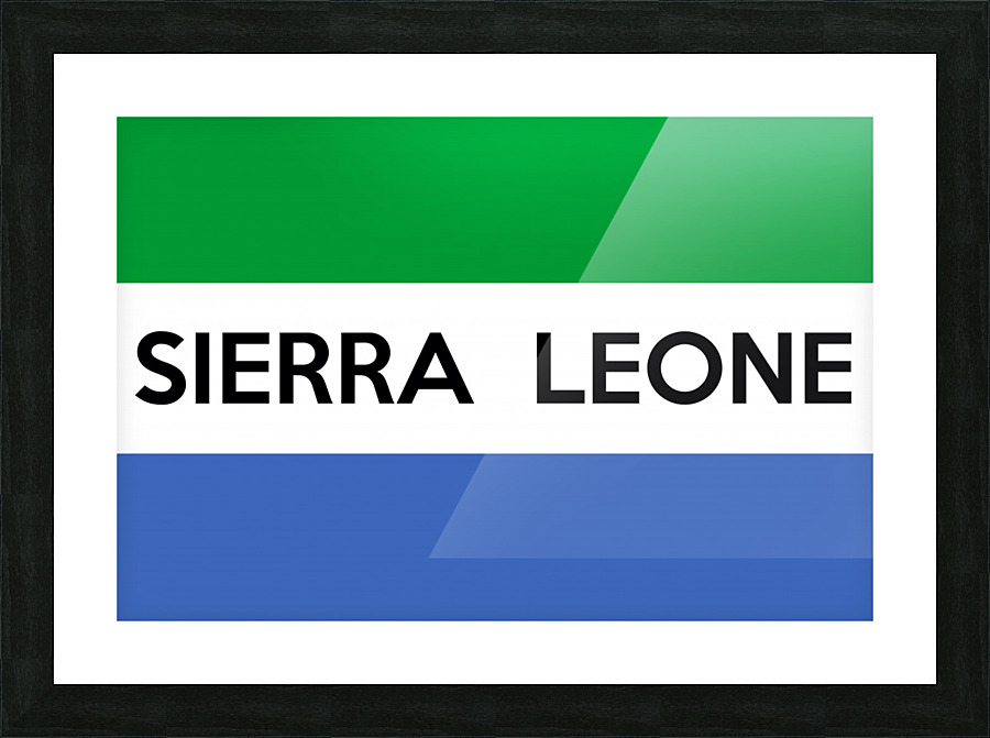 Siera Leone name Picture Frame print