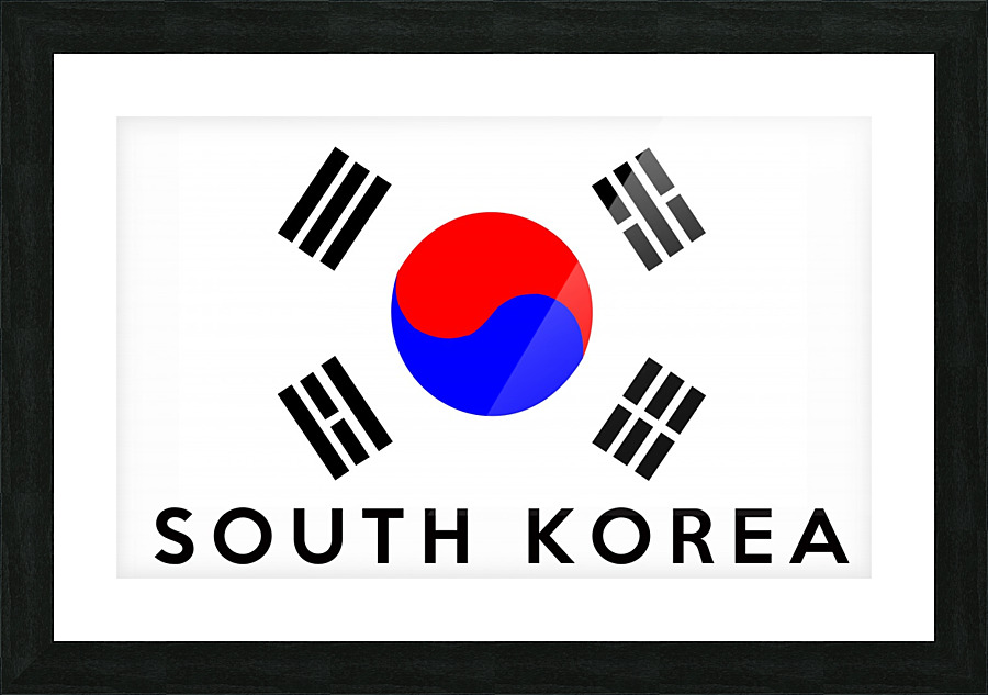 South Korea name Picture Frame print