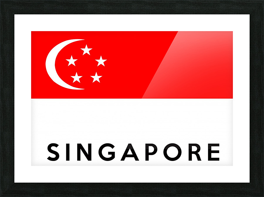 Singapore name Picture Frame print