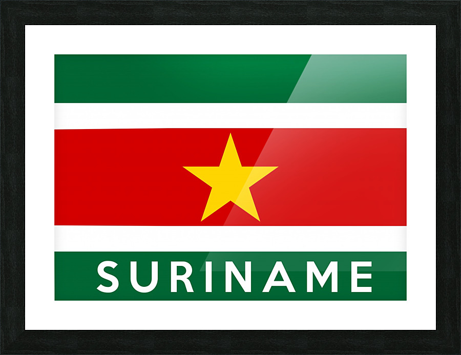 Suriname name Picture Frame print