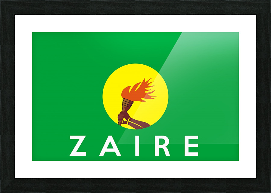 Zaire Congo name Picture Frame print