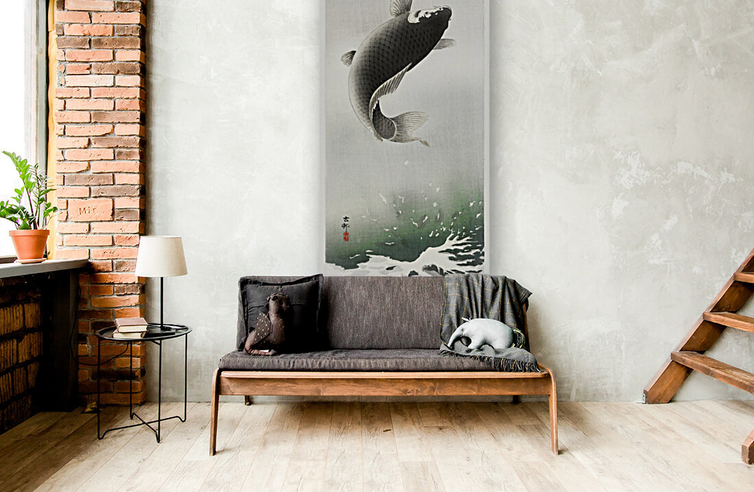 A jumping carp Reproduction