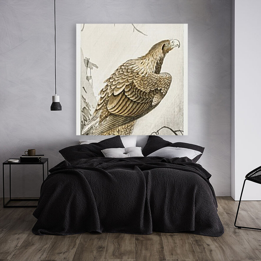 Eagle on tree branch Reproduction