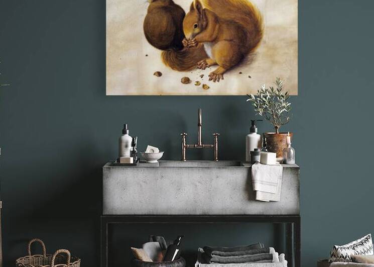 Two squirrels by Albrecht Durer by Tony Tudor
