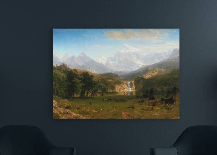 The Rocky Mountains Landers Peak by Albert Bierstadt  by Tony Tudor