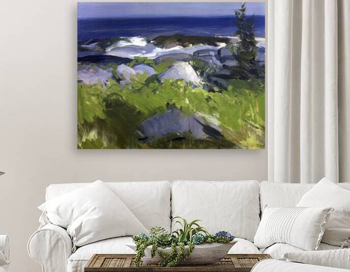 Vine Clad Shore Monhegan Island by Tony Tudor