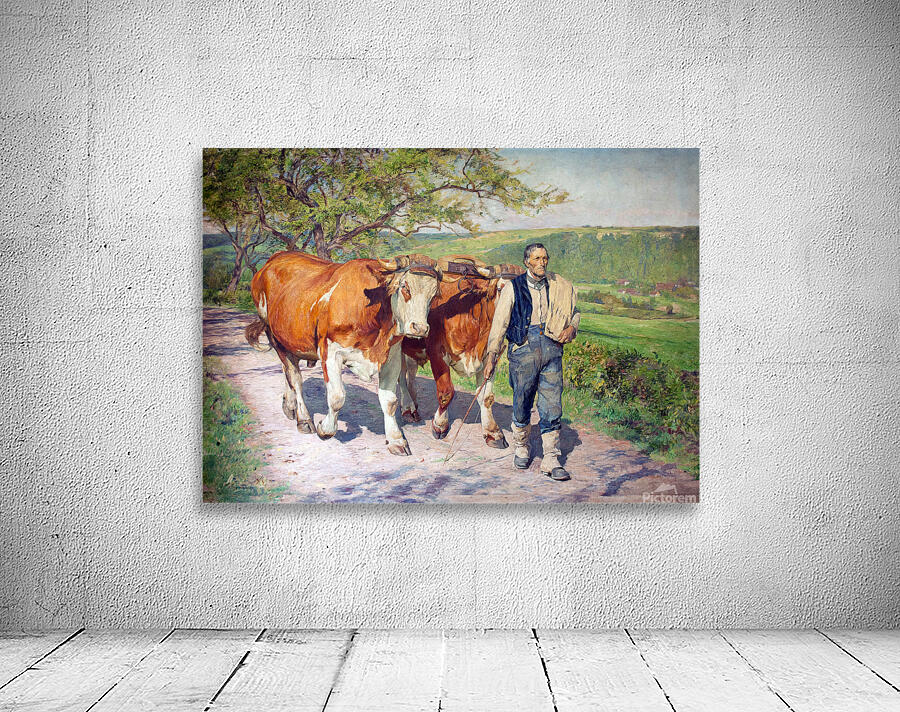 The Peasant farmer by Eugene Burnand Wall Preview