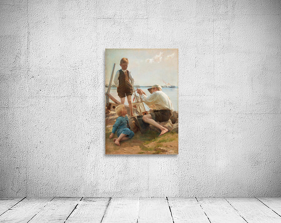 Shipbuilders by Albert Edelfelt    Wall Preview