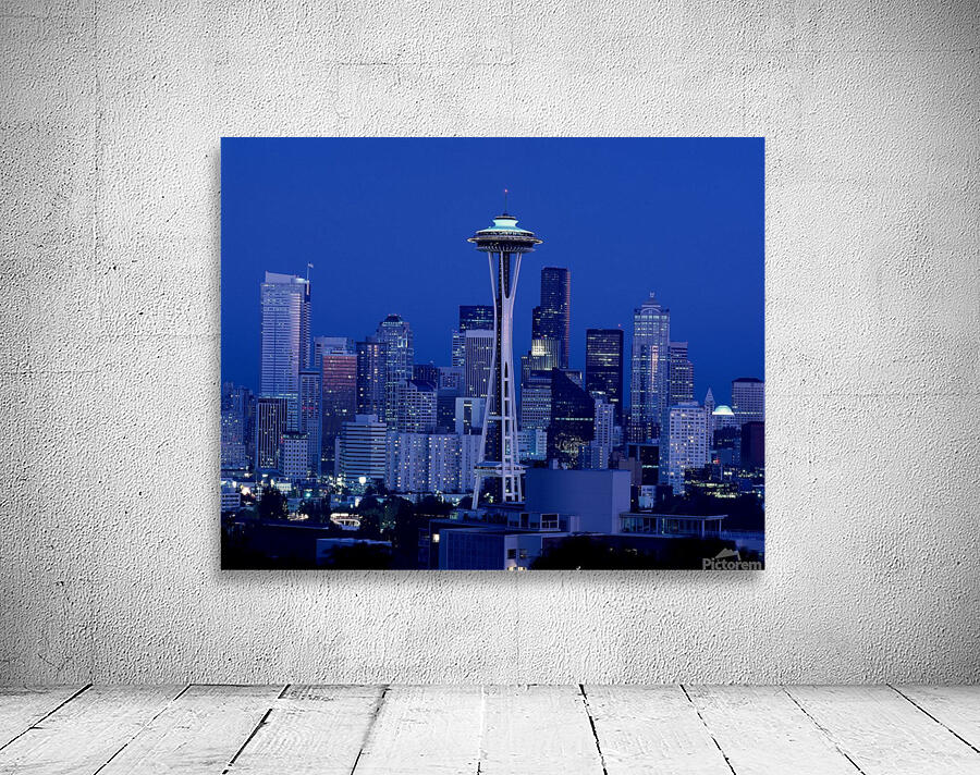 Seattle at night Wall Preview