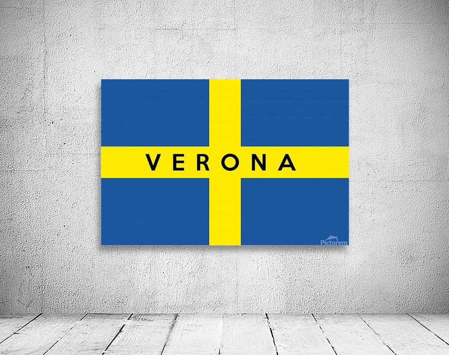 Verona text flag name Wall Preview