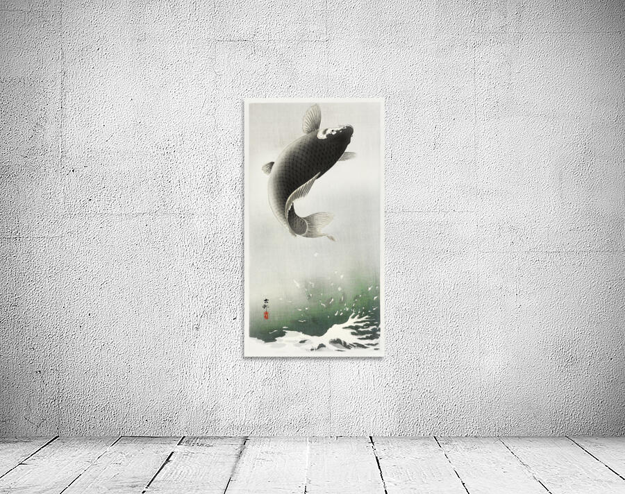 A jumping carp Wall Preview