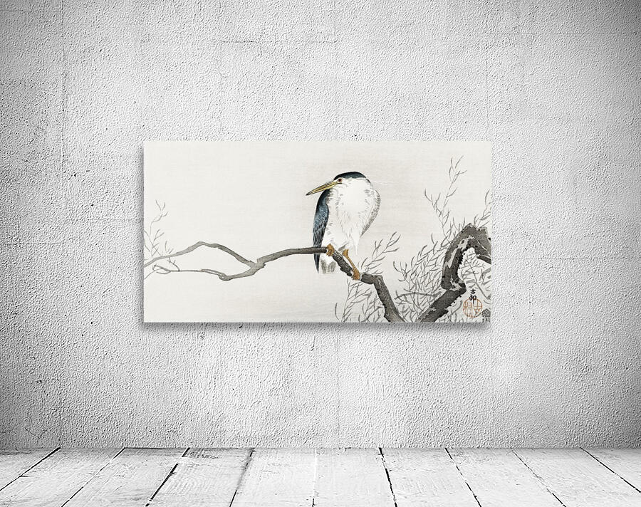 Quack on erratic branch Wall Preview