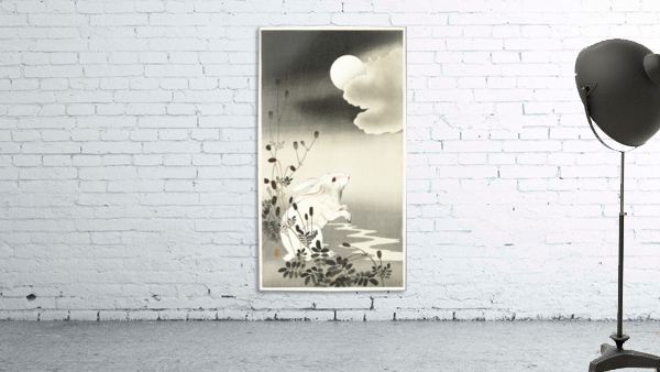 Rabbit at full moon Wall Preview