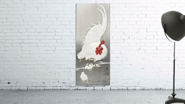 Rooster and three chicks Wall Preview