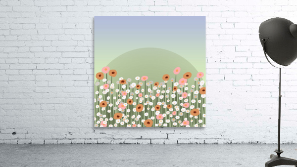 Champs de fleurs Wall Preview