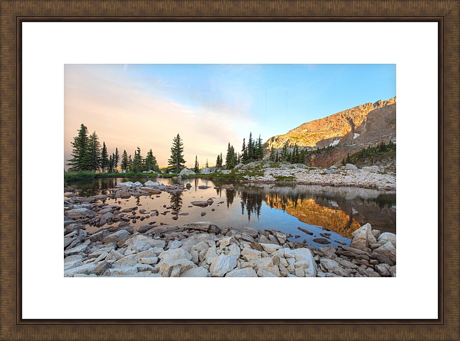 Monashee: Golden Hour Reflections No.2 Picture Frame print