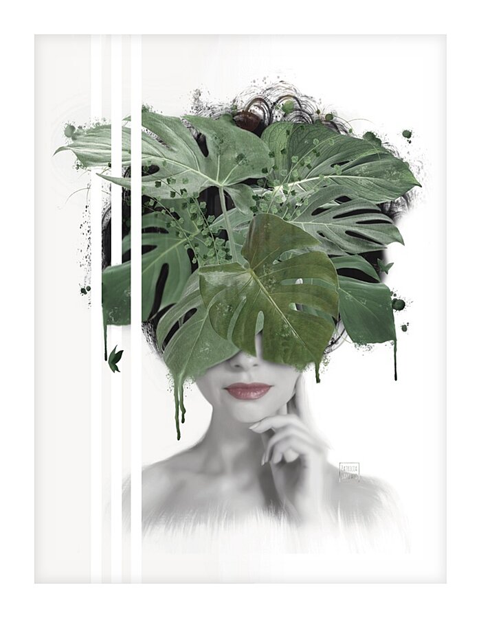 Monstera Muse Picture Frame print