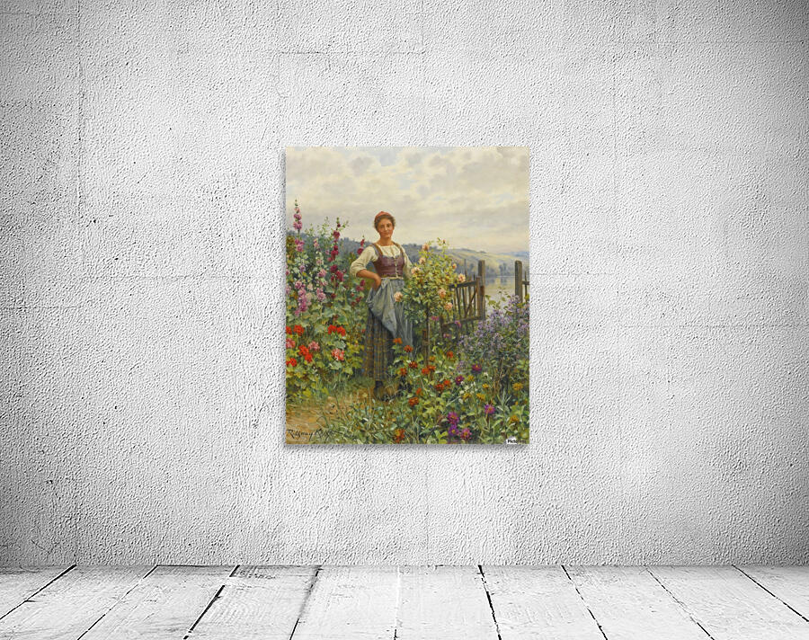 Tending the flowers Wall Preview