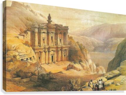 The monastery from Petra Canvas Print
