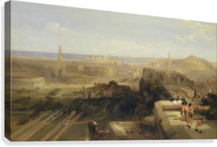 Edinburgh from the Castle Canvas Print