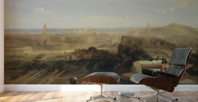 Edinburgh from the Castle Wall Murals