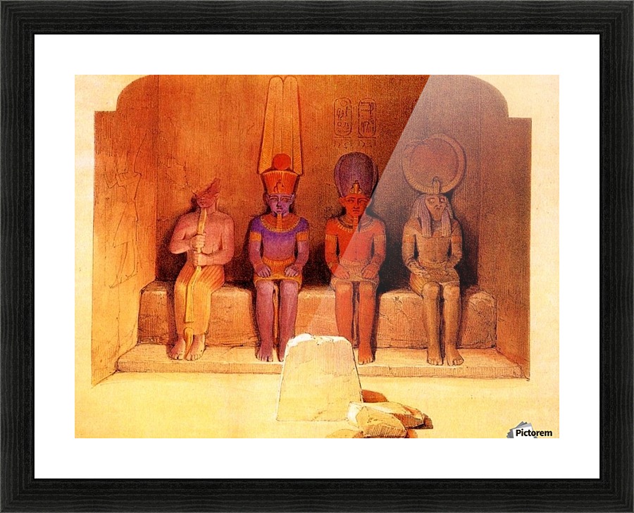 Statues from Ancient Egypt Picture Frame print