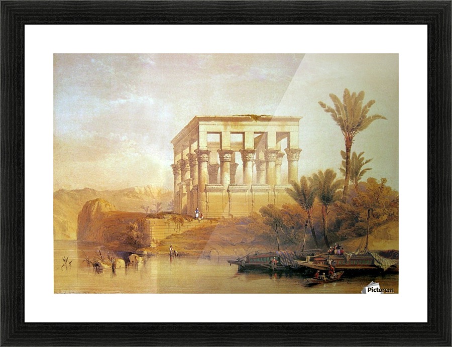 Hypaethral Temple Philae Picture Frame print