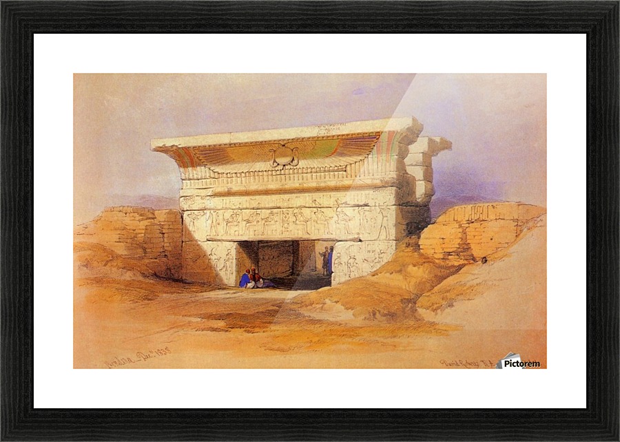 Entering temple Picture Frame print
