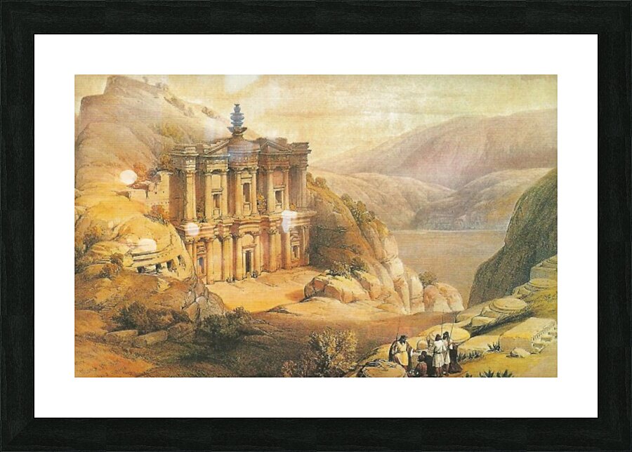 The monastery from Petra Picture Frame print