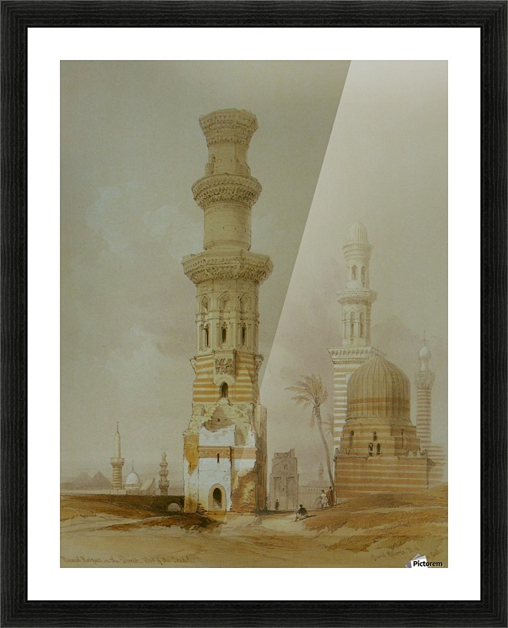 Ruined mosques Picture Frame print