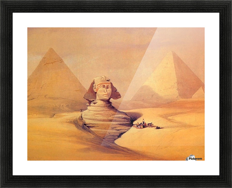 Ancient Egypt figures Picture Frame print