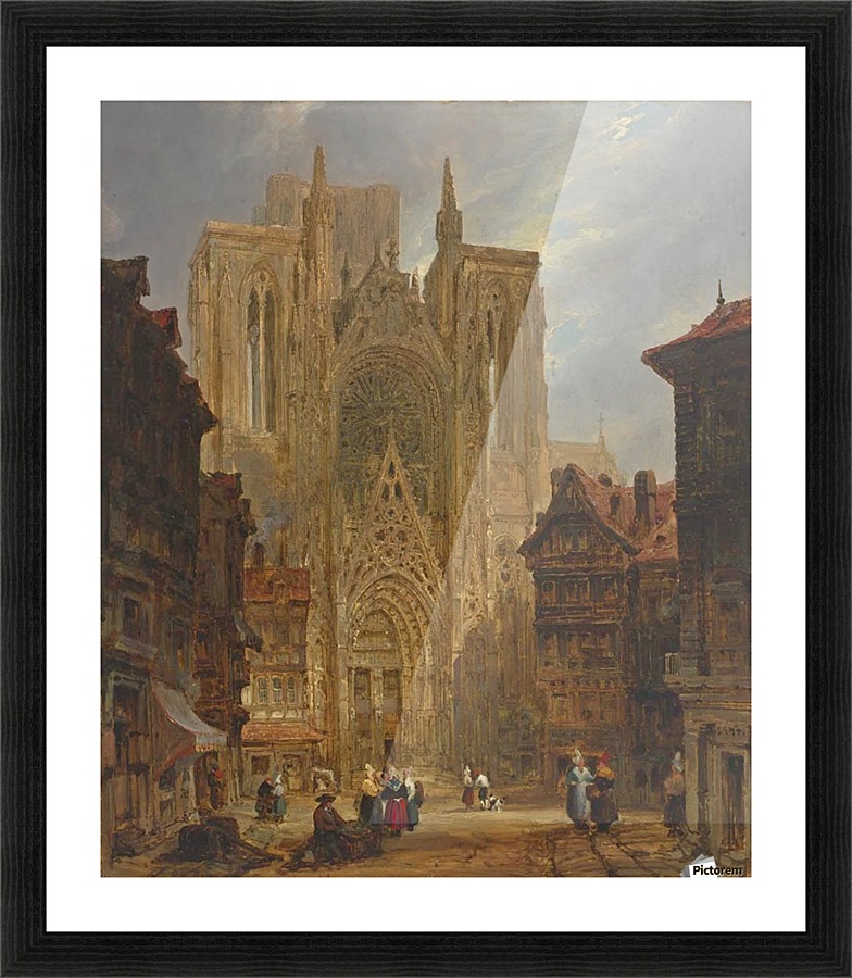 Rouen Cathedral Picture Frame print