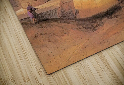 Ancient gate with figures David Roberts puzzle