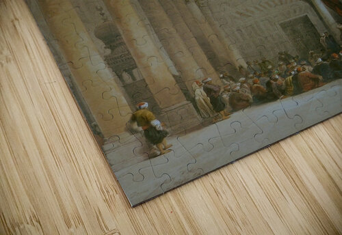 Oriental figures inside a mosque David Roberts puzzle