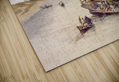 View looking towards the Pyramids David Roberts puzzle