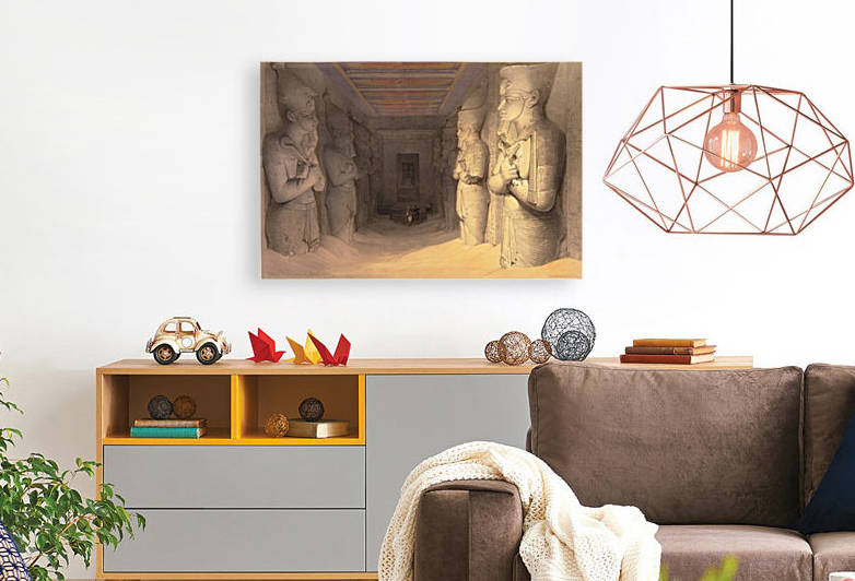 Interior of the temple of Aboo Simbel by David Roberts