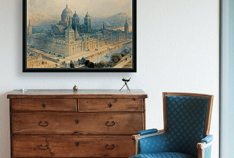 1836 The Palace of Escorial, Near Madrid, Spain by David Roberts