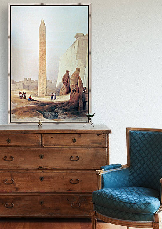 Obelisk at Luxor 1838 by David Roberts