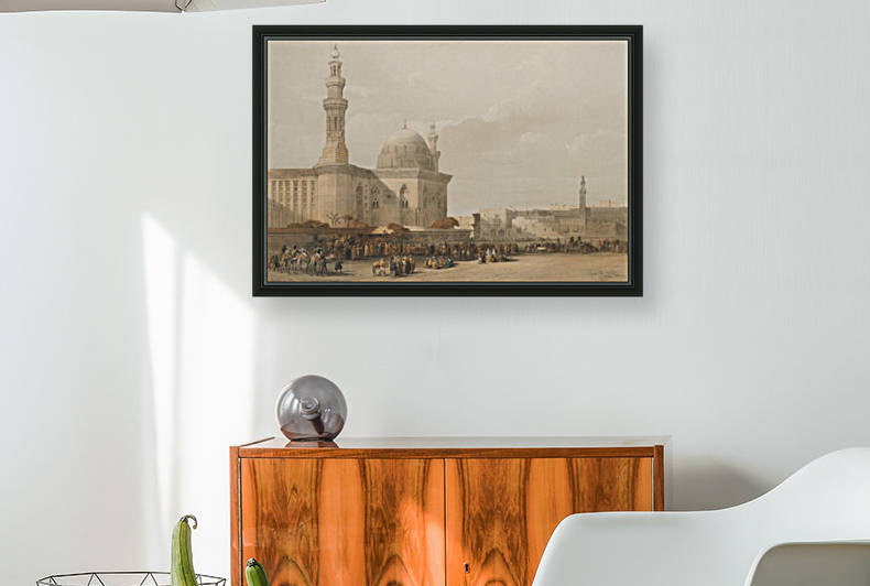 Mosque of Sultan Hassan, from the Great Square of the Rameyleh by David Roberts