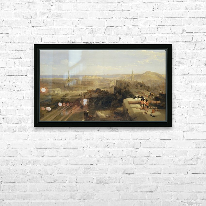 Edinburgh from the Castle HD Sublimation Metal print with Decorating Float Frame (BOX)
