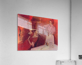 Combing hair Acrylic Print