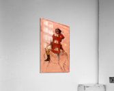 Rider with red jacket Acrylic Print